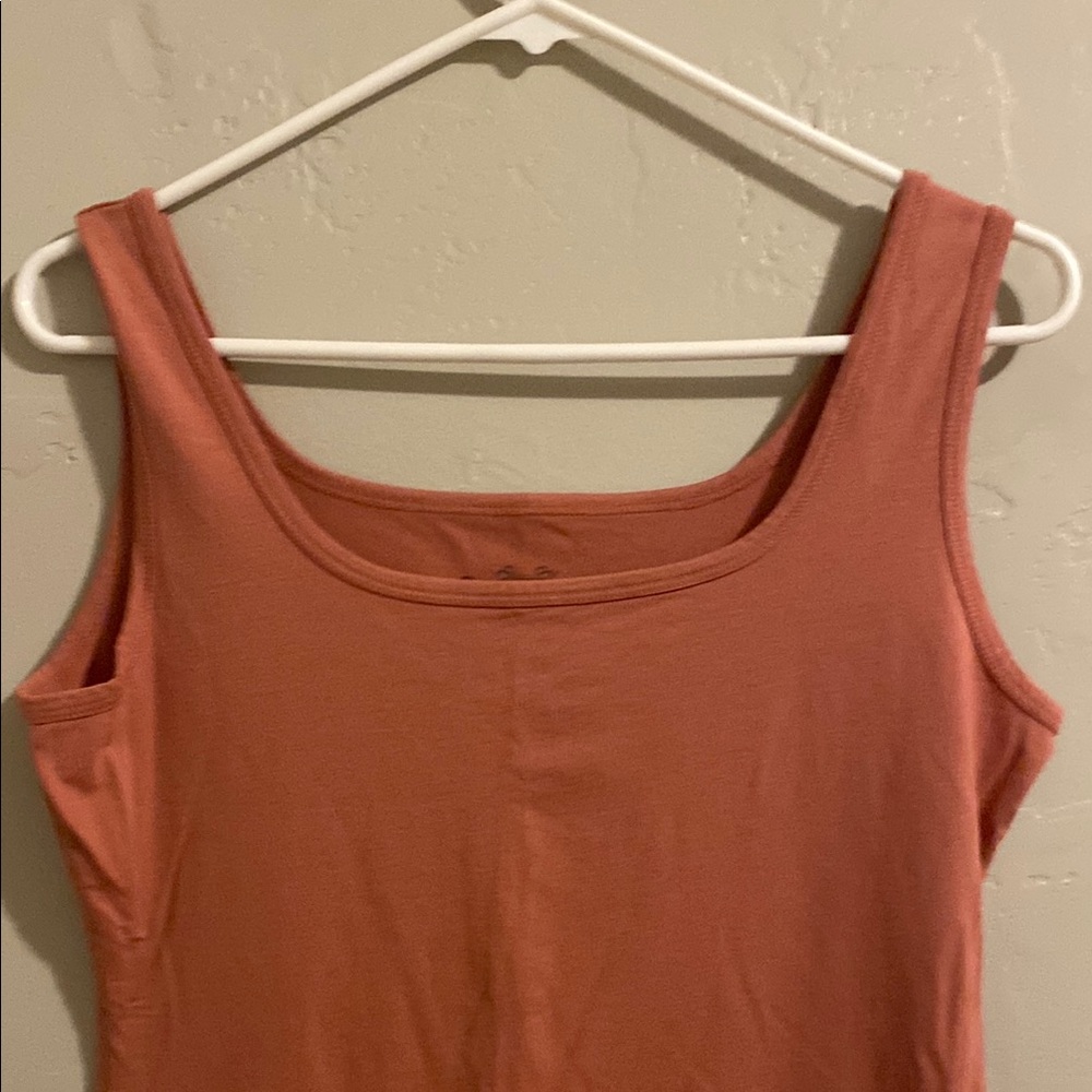 Peruvian Connection Salmon Fitted Sleeveless Dres… - image 2